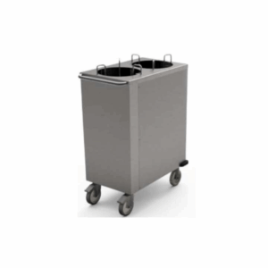 Tallriksdispenser för tallrik, 185-260 MM 2 ST TUBER FÖR CA 2 x 60 TALLRIKAR, HÖJD 900MM